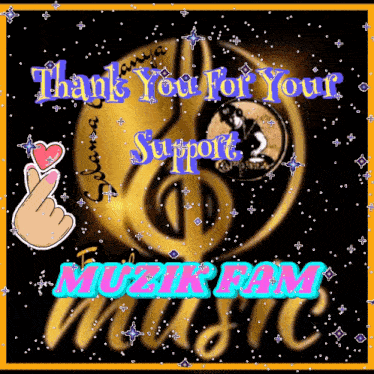 a picture that says thank you for your support