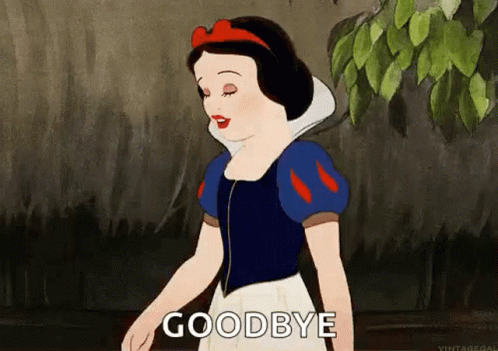 Bye Goodbye GIF - Bye Goodbye Snow White GIFs