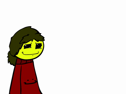 a cartoon character with a speech bubble saying fuck