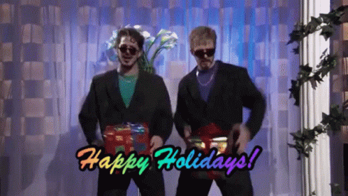 Happy Holidays Dick GIF - Happy Holidays Dick Dick In A Box GIFs
