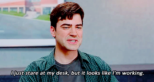 2 GIF - Peter Gibbons Ron Livingston Stare At My Desk GIFs