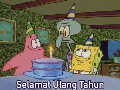 Selamat Ulang Tahun GIF - Selamat Ulang Tahun Ultah Spongebob GIFs