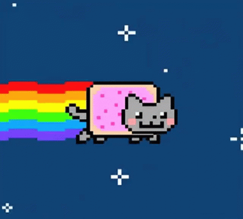 Cat Animation GIF - Cat Animation Rainbow GIFs