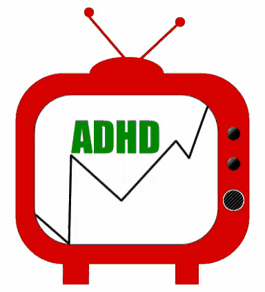 a red television with antennas on top of it