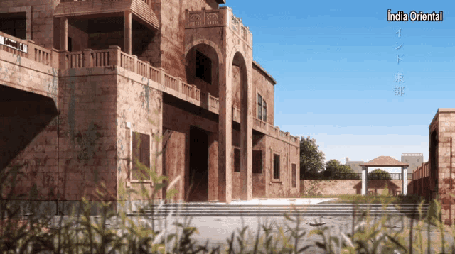 a large brick building with the words india oriental on the bottom