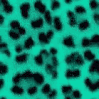 a green background with black leopard print on it