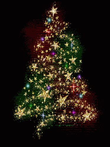 Merry Christmas Christmas Tree GIF - Merry Christmas Christmas Tree Stars GIFs