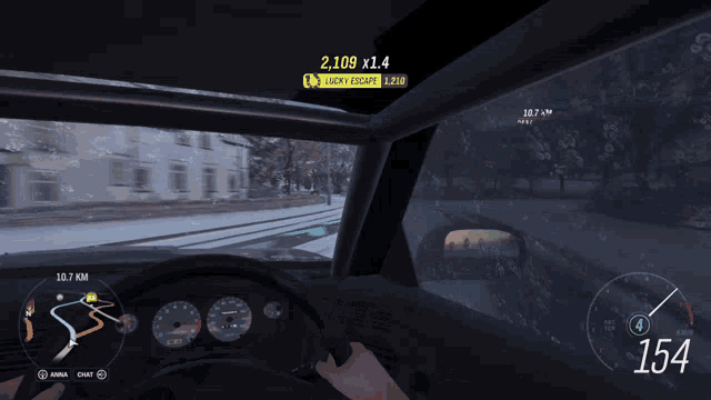 a person is driving a car with a speed of 167