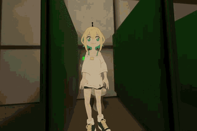 a cartoon girl is sitting on a toilet with a sign that says lock on it