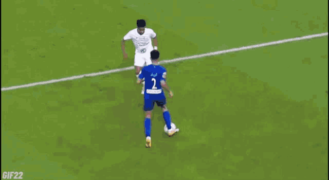 a gif of a soccer goalie catching a ball with the words gif22 below him