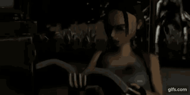 a cartoon character is reading a book in the dark .