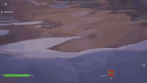 a screenshot of a video game with the number 100 on the bottom