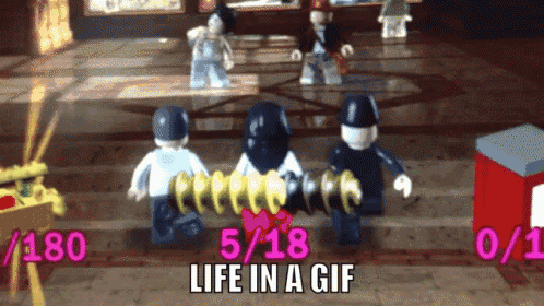 a screenshot of a video game with the words life in a gif at the top