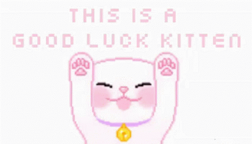 Good Luck Kitten Cute GIF - Good Luck Kitten Cute Adorable GIFs