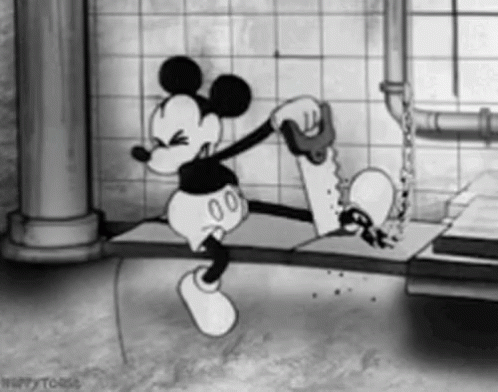 Saw Mickey Mouse GIF - Saw Mickey Mouse Disney - Discover & Share GIFs