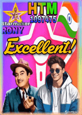 a poster for htm starmaker rony and excellent