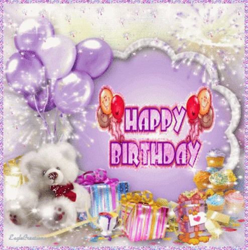 Happy Birthday Balloons GIF - Happy Birthday Balloons Bear GIFs