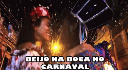 Beijo Na Boca No Carnaval  Folia Bloco GIF - Mouthkiss Carnival Party GIFs
