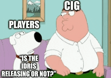 peter griffin and a dog are sitting on a couch talking about players and cigs .