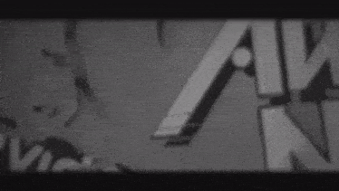a black and white photo with the letters aw and n