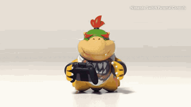 a nintendo switch parental controls ad with bowser