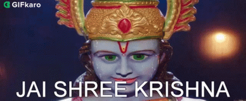 Jai Shree Krishna Gifkaro GIF - Jai Shree Krishna Gifkaro Festival GIFs