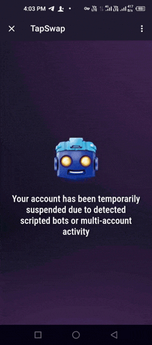 a screenshot of a tapswap app with a robot face