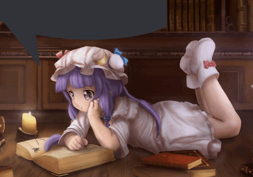 Patchouli Inside Joke GIF - Patchouli Inside Joke Book GIFs