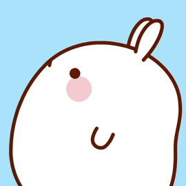 a cartoon drawing of a rabbit with a u and c on it 's face
