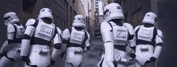 Stormtrooper Got Moves GIF - Star Wars Storm Troopers Dance GIFs
