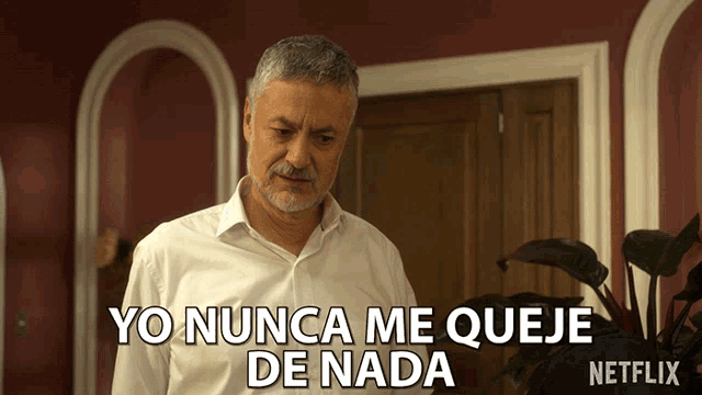 a man with a beard says yo nunca me queje de nada