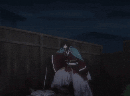 a man holding a sword says kunihiro in a cartoon