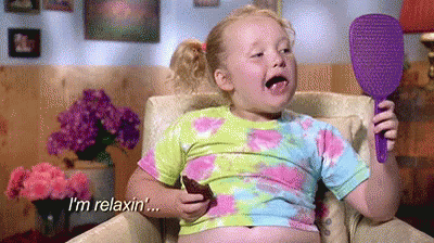 When My Friends Ask What I'M Doing GIF - Honeybooboo Queen Relaxing GIFs