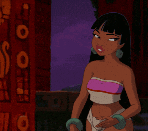 a cartoon character is standing in front of a wall with a few circles on it