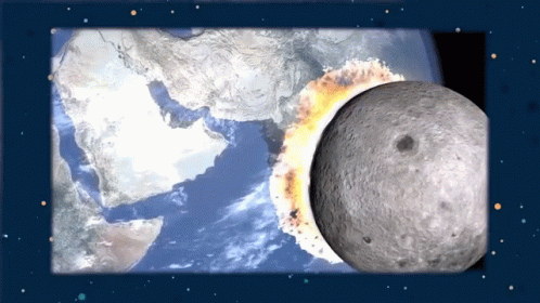 Colisao Lunar Colisao Lua Terra GIF - Colisao Lunar Colisao Lua Terra Moon Coliding Earth GIFs