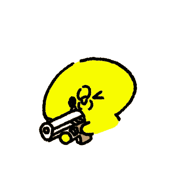 a cartoon drawing of a chicken holding a gun and a heart behind it