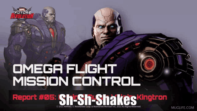 an advertisement for a video game called omega flight mission control