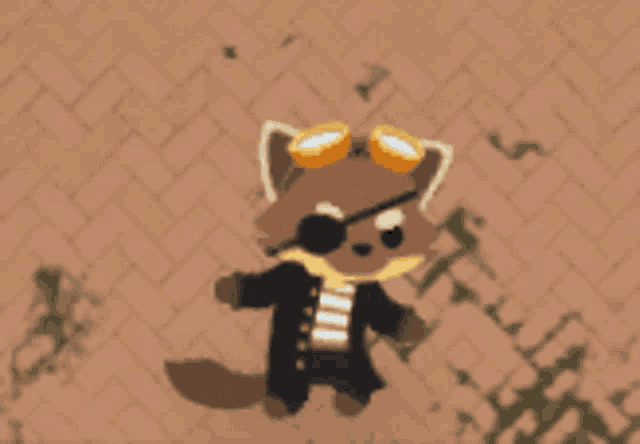 a cartoon drawing of a cat wearing sunglasses and a jacket