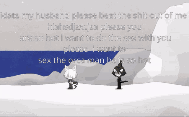 a cartoon character with a speech bubble that says " idate my husband please "