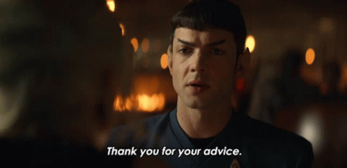 Thank You For Your Advice Spock GIF - Thank You For Your Advice Spock Star Trek Strange New Worlds GIFs