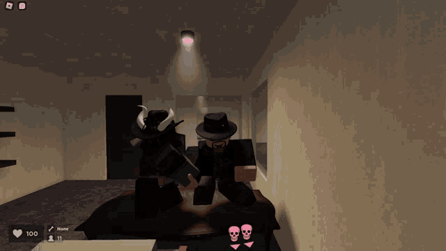 a screenshot of a video game with a heart 100 and 11