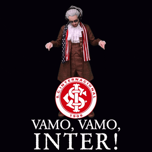 a red and white logo for s.c. internacional