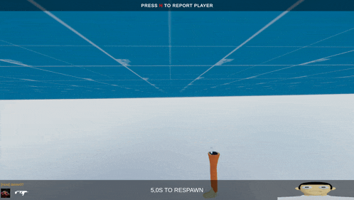 a screenshot of a video game that says press n to report player