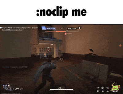a screen shot of a video game with the words : noclip me above it