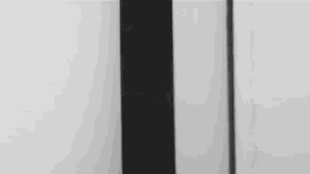 a black and white photo of a man 's face behind a glass wall .