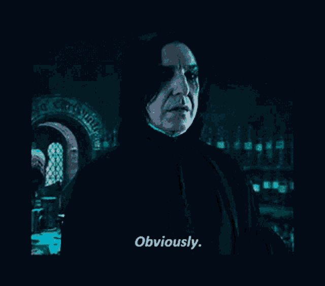 a man in a black robe says obviously