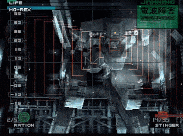a video game screen shows a robot and says jamming on it