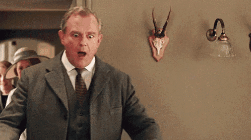 Downton Abbey Surprised GIF