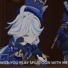 Will You Play Splatoon With Me Furina Splatoon GIF - Will You Play Splatoon With Me Furina Splatoon Splatoon GIFs