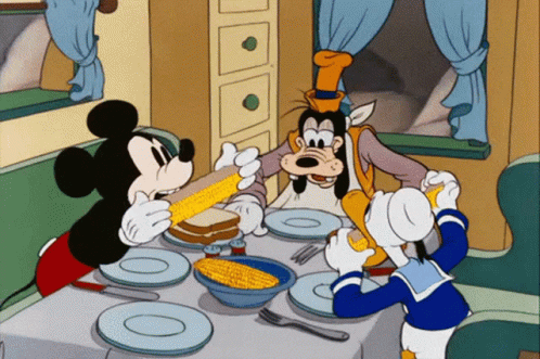 Mickey Mouse Eating GIF - Mickey Mouse Eating Donald Duck GIFs